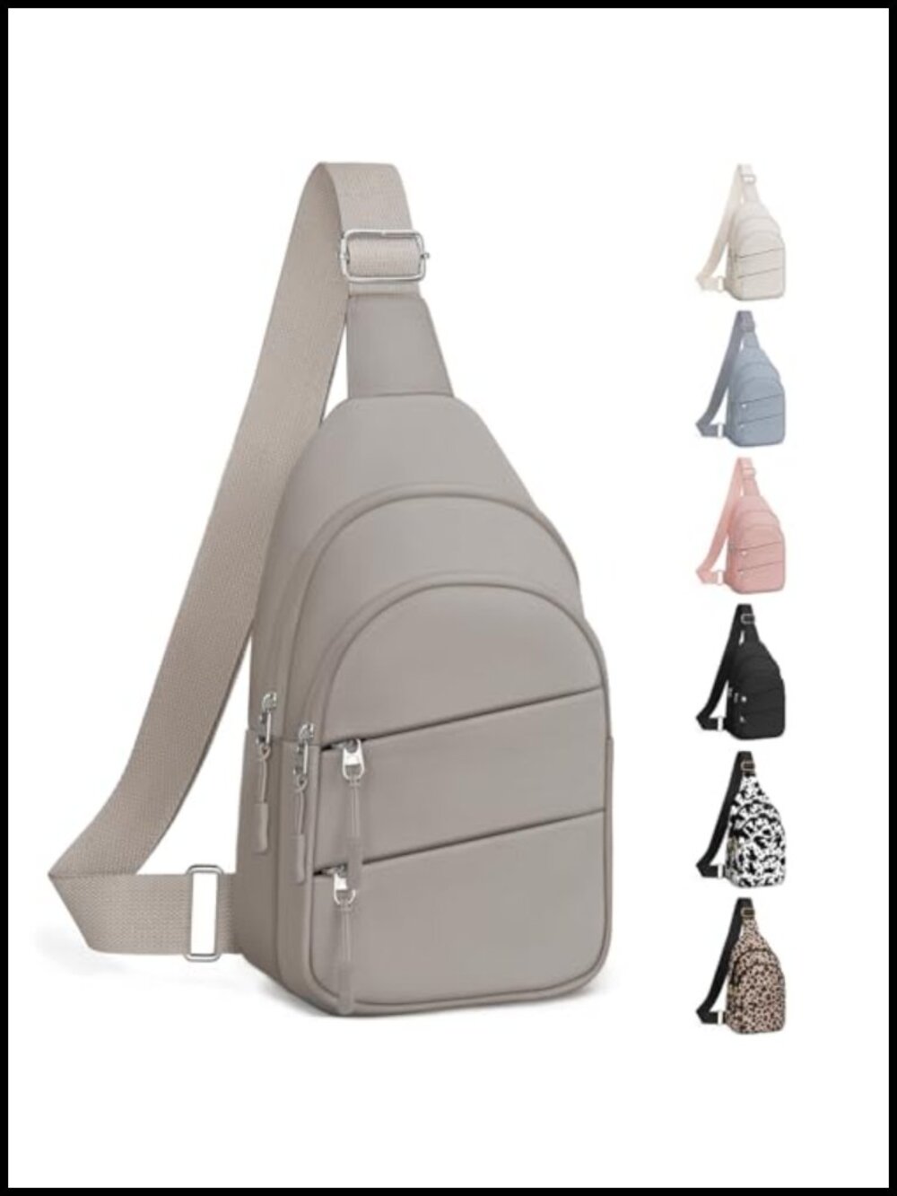 Oxford Crossbody Sling Bag Water Resistant Casual Daypack